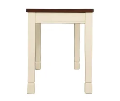 Whitesburg Cottage White & Brown Dining Room Bench -Furniture Promotion Series 810363197 7