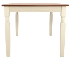 Whitesburg Cottage White & Brown Dining Room Bench -Furniture Promotion Series 810363197 9