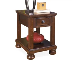 Porter Brown Bun Feet End Table