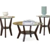 Fantell Dark Brown 3-Piece Occasional Table Set -Furniture Promotion Series 810408972 1