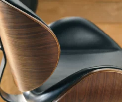 Bellatier Black & Brown Contoured Adjustable Height Barstool -Furniture Promotion Series 810409018 2