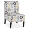 Triptis Charcoal & Tan Starburst Armless Accent Chair -Furniture Promotion Series 810431391 2