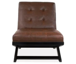 Sidewinder Brown Faux Leather Accent Chair -Furniture Promotion Series 810431434 3