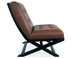 Sidewinder Brown Faux Leather Accent Chair -Furniture Promotion Series 810431434 4