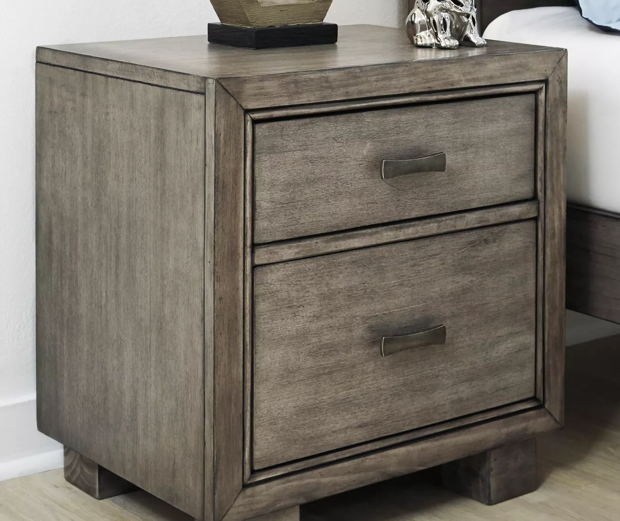 Arnett Smoky Gray Nightstand 4 Arnett Smoky Gray Nightstand - Image 2