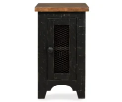 Valebeck Black & Brown Two-Tone Chairside End Table -Furniture Promotion Series 810458251 3