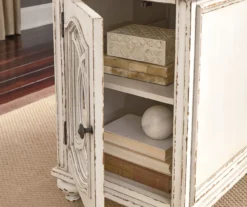 Realyn White & Brown Two-Tone Chairside End Table -Furniture Promotion Series 810458285 5