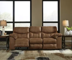 Boxberg Bark Faux Leather Reclining Sofa 11 Boxberg Bark Faux Leather Reclining Sofa -Furniture Promotion Series 810519664 2