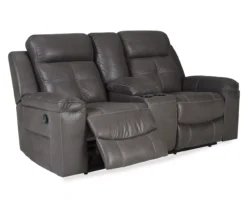 Jesolo Gray Reclining Console Loveseat 11 Jesolo Gray Reclining Console Loveseat -Furniture Promotion Series 810519670 1