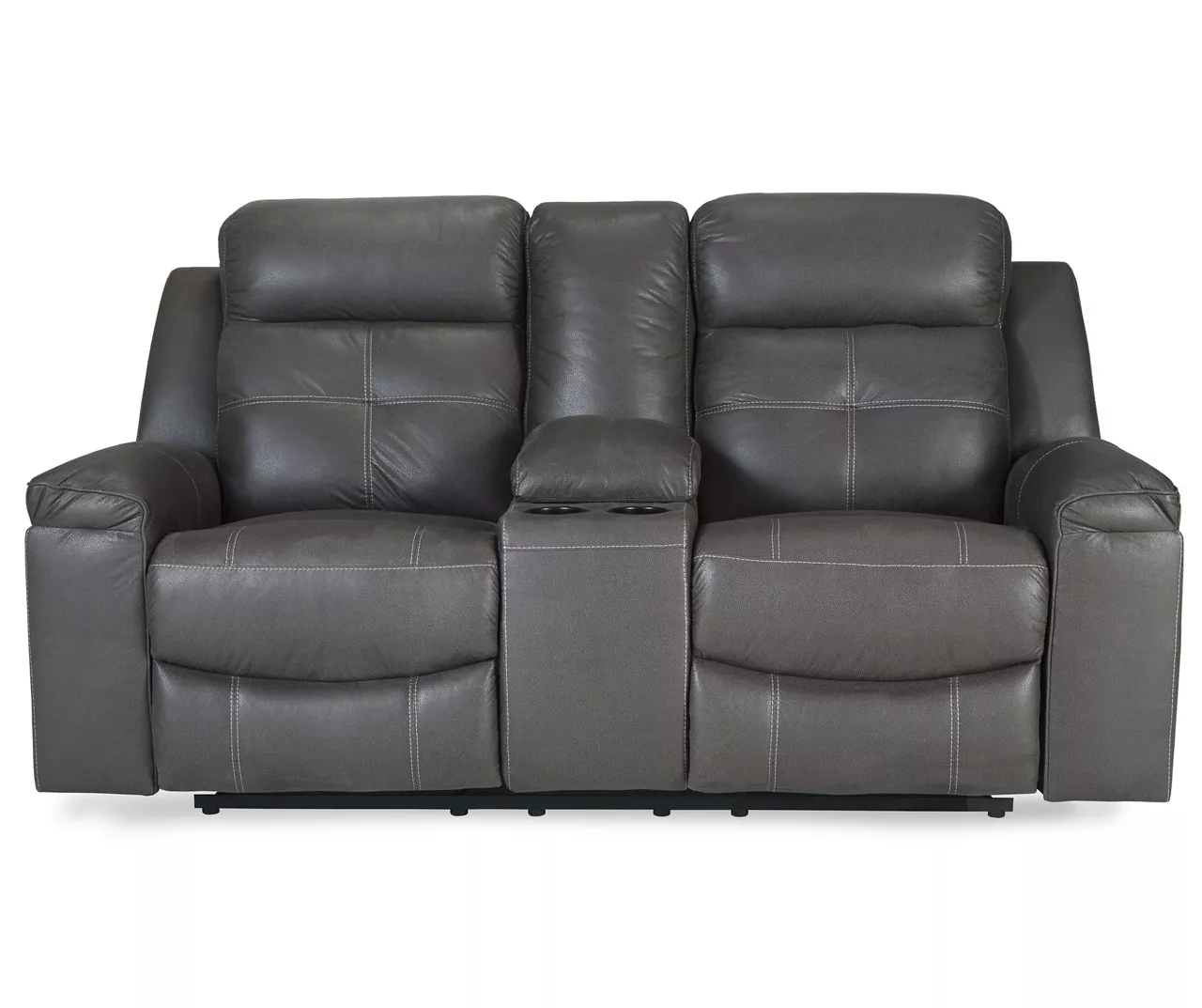 Jesolo Gray Reclining Console Loveseat 3 Jesolo Gray Reclining Console Loveseat