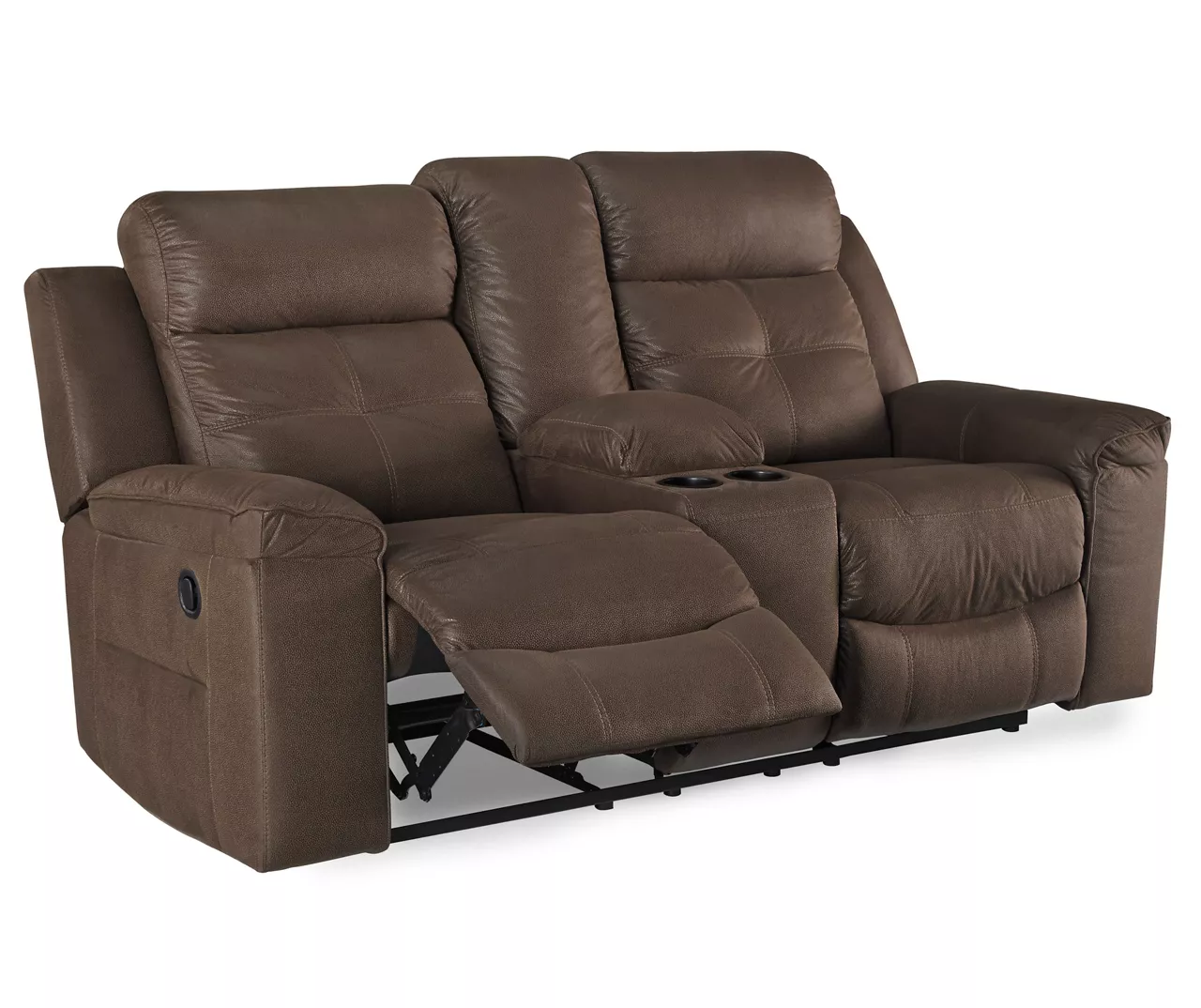 Jesolo Coffee Brown Reclining Console Loveseat 5 Jesolo Coffee Brown Reclining Console Loveseat - Image 3