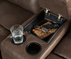 Jesolo Coffee Brown Reclining Console Loveseat 14 Jesolo Coffee Brown Reclining Console Loveseat -Furniture Promotion Series 810519673 3