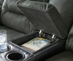 Earhart Faux Leather Reclining Console Loveseat -Furniture Promotion Series 810519695 5