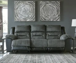 Earhart Faux Leather Reclining Sofa -Furniture Promotion Series 810519696 3