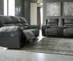 Earhart Faux Leather Reclining Sofa -Furniture Promotion Series 810519696 810519695