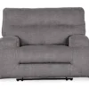 Coombs Charcoal Wide Seat Power Recliner -Furniture Promotion Series 810519706