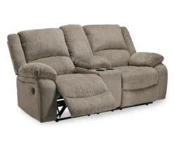 Draycoll Pewter Reclining Console Loveseat -Furniture Promotion Series 810519716 2