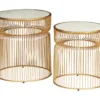 Vernway White Marble & Gold Metal 2-Piece Accent Table Set 2 Vernway White Marble & Gold Metal 2-Piece Accent Table Set -Furniture Promotion Series 810542168