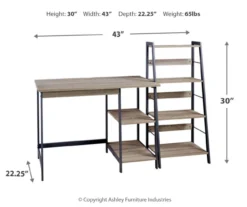 Soho 2-Piece Home Office Desk & Bookshelf Set -Furniture Promotion Series 810542285 3