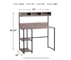 Daylicrew 2-Shelf Home Office Desk & Hutch 12 Daylicrew 2-Shelf Home Office Desk & Hutch -Furniture Promotion Series 810542286 3