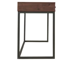 Horatio Brown & Gunmetal Wood Desk 16 Horatio Brown & Gunmetal Wood Desk -Furniture Promotion Series 810542288 6