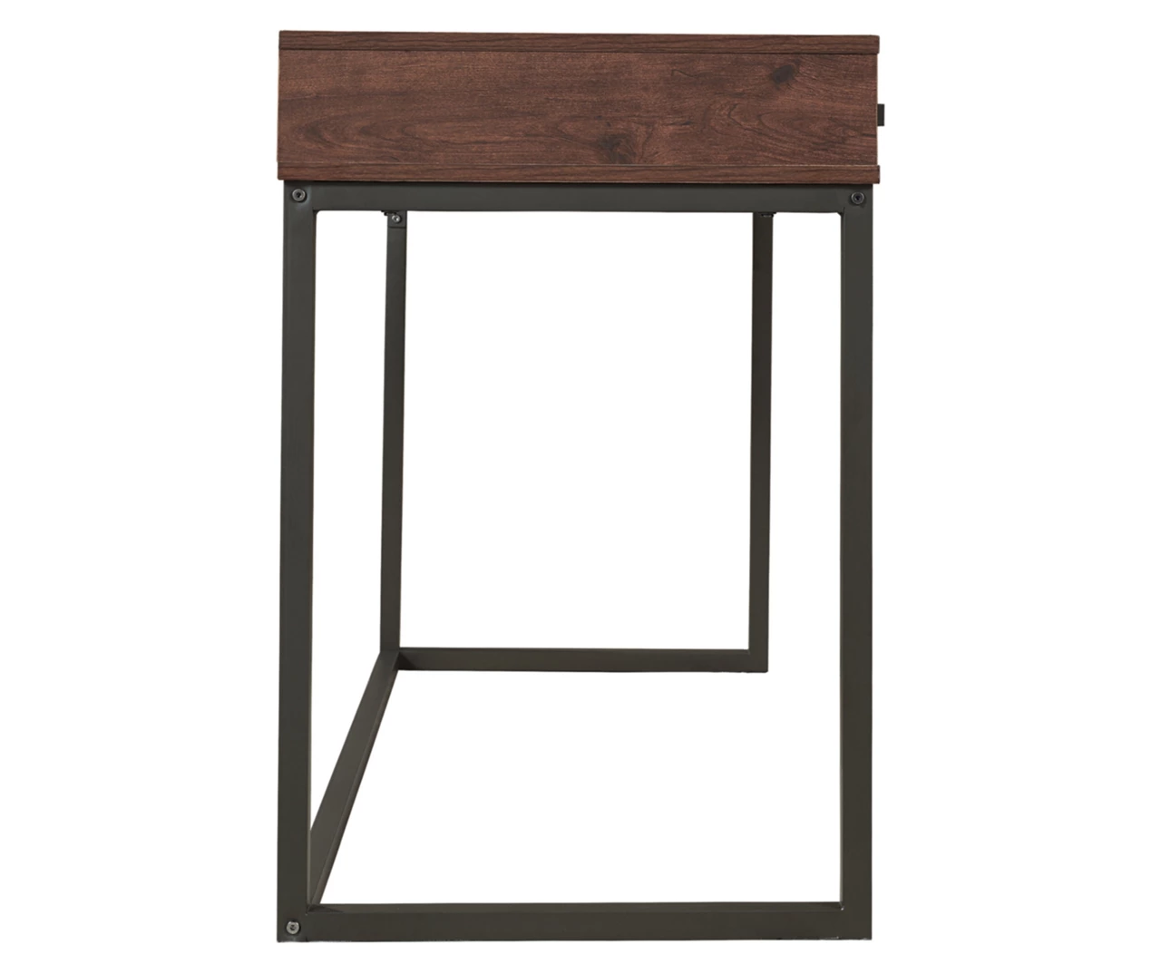 Horatio Brown & Gunmetal Wood Desk 9 Horatio Brown & Gunmetal Wood Desk - Image 7