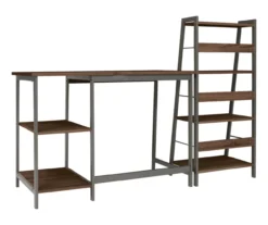 Soho 2-Piece Wooden Desk & Bookcase Set 11 Soho 2-Piece Wooden Desk & Bookcase Set -Furniture Promotion Series 810542289 2