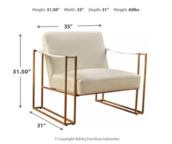 Kleemore Ostrich Embossed Leather Accent Chair -Furniture Promotion Series 810542293 3