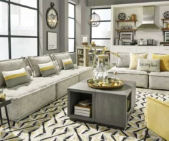 Bales Checkered Taupe Upholstered Accent Chair -Furniture Promotion Series 810542299 6