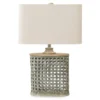 Gray Basketweave Deondra Table Lamp -Furniture Promotion Series 810546559 1