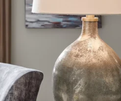 Gray & Gold Jemarie Glass Table Lamp -Furniture Promotion Series 810546701 3