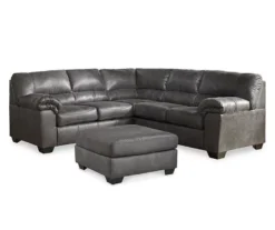 Bladen Slate Faux Leather Oversize Accent Ottoman -Furniture Promotion Series 810587438 810587343 810587473