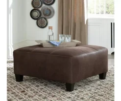 Signature Design By Ashley Navi Faux Leather Oversized Accent Ottoman -Furniture Promotion Series 810587440 4