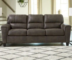 Signature Design By Ashley Navi Faux Leather Sofa -Furniture Promotion Series 810587443 6