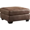 Bladen Coffee Faux Leather Oversize Accent Ottoman -Furniture Promotion Series 810587479 2