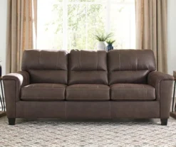 Signature Design By Ashley Navi Faux Leather Sofa -Furniture Promotion Series 810587483 7