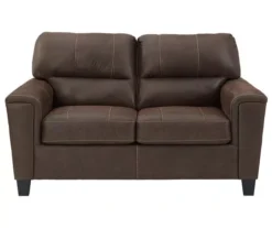 Signature Design By Ashley Navi Faux Leather Loveseat -Furniture Promotion Series 810587484 3