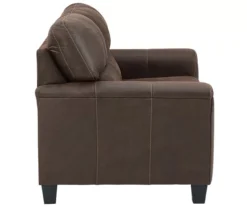 Signature Design By Ashley Navi Faux Leather Loveseat -Furniture Promotion Series 810587484 4