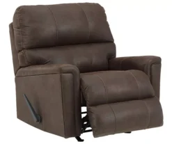 Navi Chestnut Faux Leather Rocker Recliner -Furniture Promotion Series 810587485 4