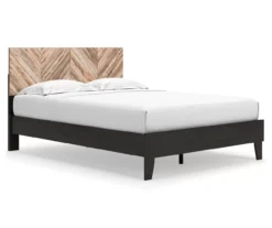 Piperton Black Queen Platform Bed Base -Furniture Promotion Series 810591748 810591749 2 1