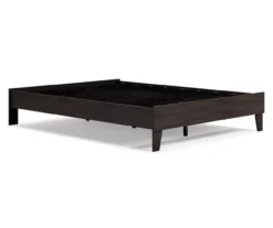 Piperton Black Queen Platform Bed Base -Furniture Promotion Series 810591749 5