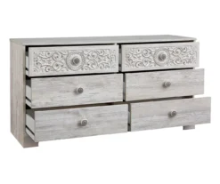 Paxberry Whitewash 6-Drawer Dresser -Furniture Promotion Series 810591798 3