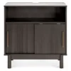 Brymont Dark Gray Sliding Door Accent Cabinet -Furniture Promotion Series 810591843 5