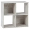 Paxberry Whitewash 4-Cube Storage Organizer -Furniture Promotion Series 810592167 1