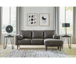 Signature Design By Ashley Arroyo Faux Leather Sofa Chaise -Furniture Promotion Series 810594573 7