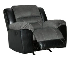 Earhart Slate Faux Leather Rocker Recliner -Furniture Promotion Series 810594581 5