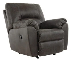Tambo Pewter Faux Leather Rocker Recliner -Furniture Promotion Series 810594596