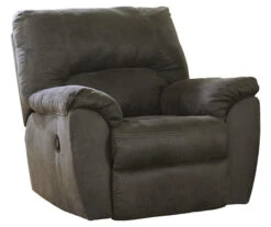 Tambo Pewter Faux Leather Rocker Recliner -Furniture Promotion Series 810594596 8