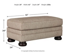 Kananwood Oatmeal Ottoman -Furniture Promotion Series 810594597 4