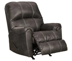 Kincord Midnight Faux Leather Rocker Recliner -Furniture Promotion Series 810594617 4